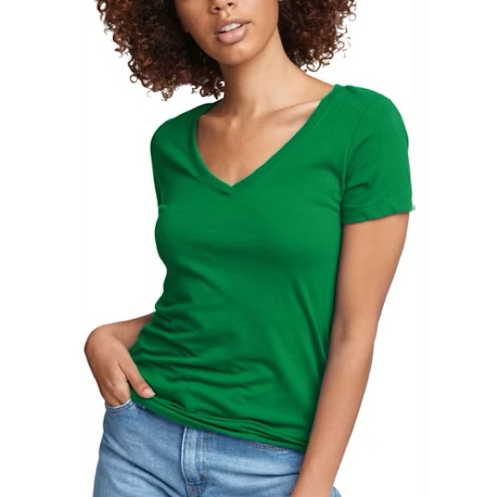 PIOMBA Italy Supima Cotton V-neck Tee